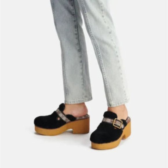COACH Dylan Shearling Platform Clogs - Picture 5 of 5